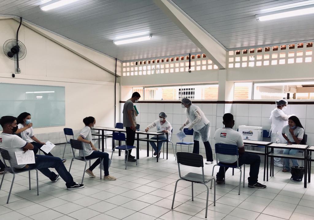 Itanhém adere ao projeto “Partiu! #Testagem” e realiza testes de Covid-19 em alunos e colaboradores das escolas