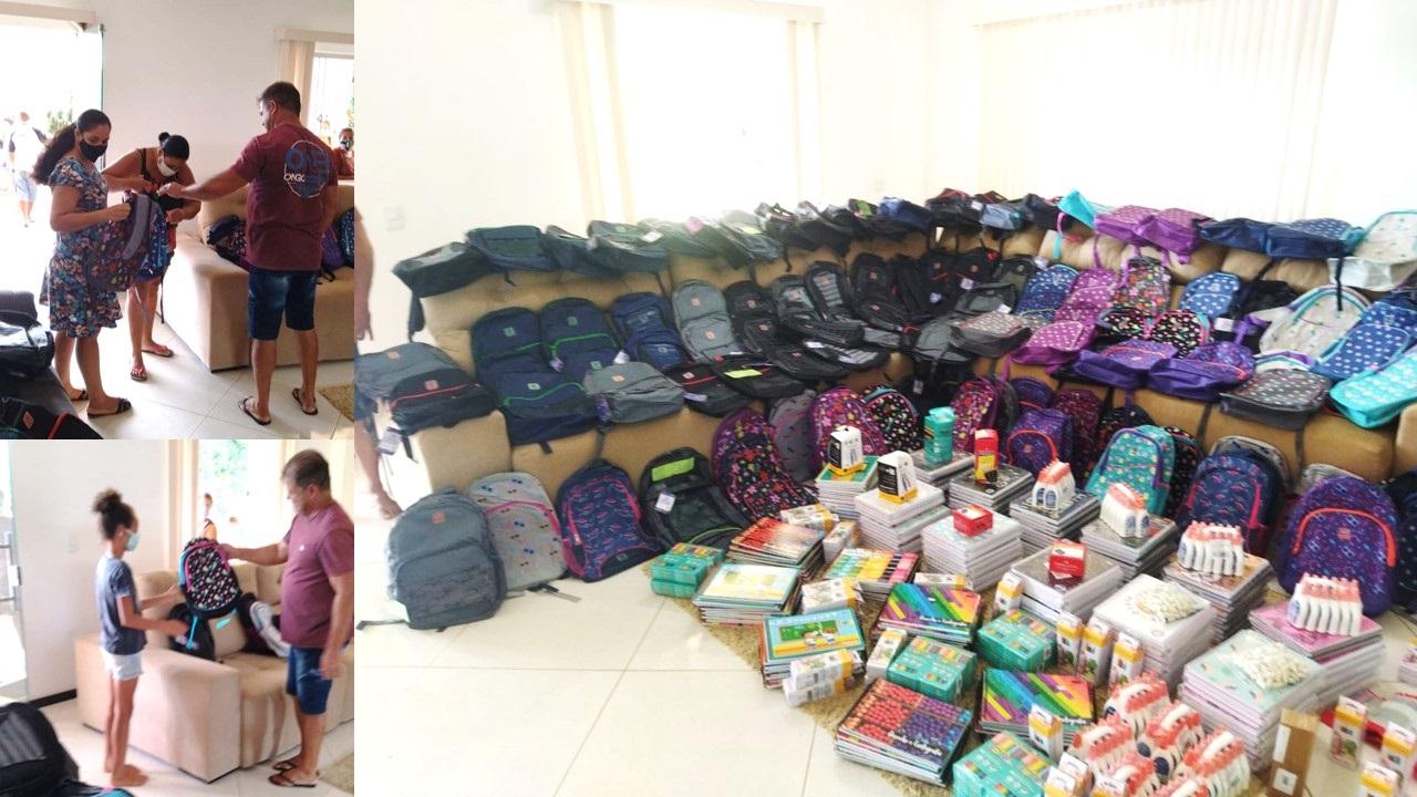 Marquinhos distribui 120 kits escolares em Ibirajá; a ação do vereador geral igualdade social