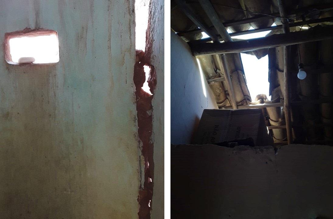 Secretária diz que casa de moradora de Santa Rita será reconstruída e oferece aluguel social