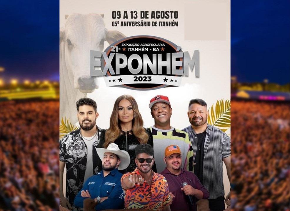 Tudo pronto para o início da 21ª Exponhém e 65º Aniversário de Itanhém. Nesta quinta tem Garota Exponhém