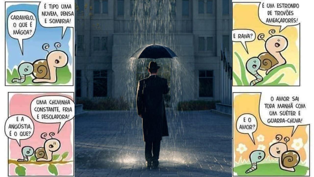 O prefeito Mildson deve sair todas as manhã com suéter e guarda-chuva