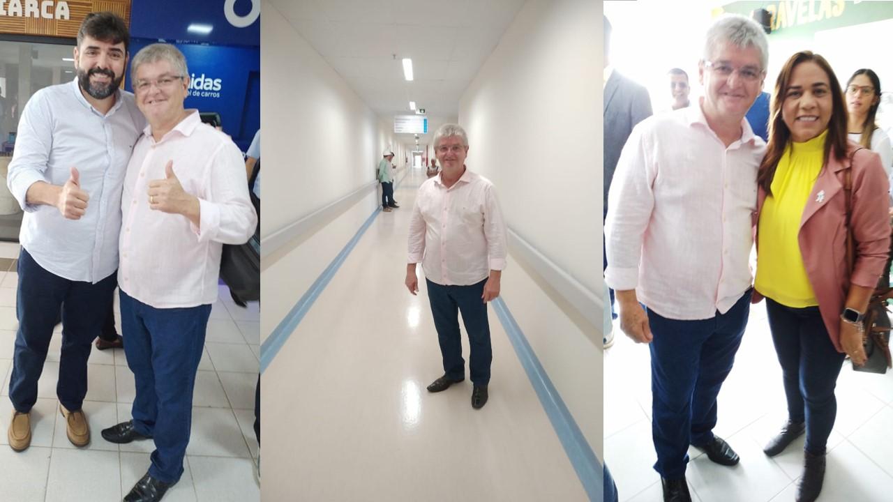 Mildson recepciona secretária da Saúde da Bahia e chefe de Gabinete do governador para reunião sobre Hospital Costa das Baleias