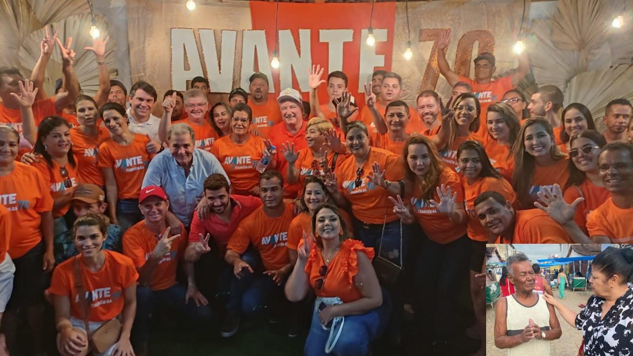 A aparição de Zulma Pinheiro pelas ruas não conseguiu desviar a atenção e interferir no evento do prefeito, que foi um sucesso