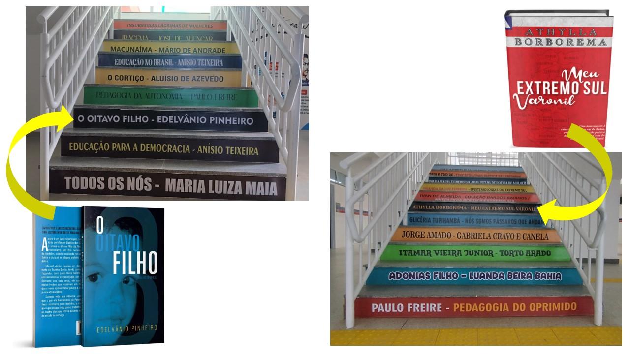 Escola em Medeiros Neto celebra literatura com homenagem a escritores; jornalistas Athylla e Edelvânio foram lembrados