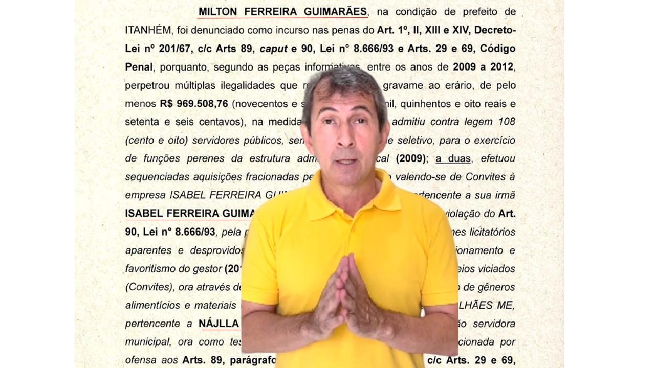 Ex-prefeito Bentivi, irmã e ex-tesoureira viram réus por suspeita de fraudes em licitações; MP diz que “gravame ao erário” foi de quase R$ 1 milhão