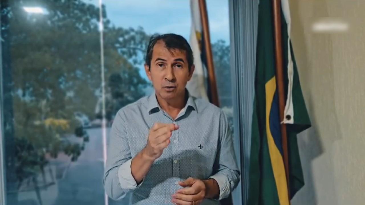 Prefeito de Itanhém faz pronunciamento nas redes sociais sobre situação do município
