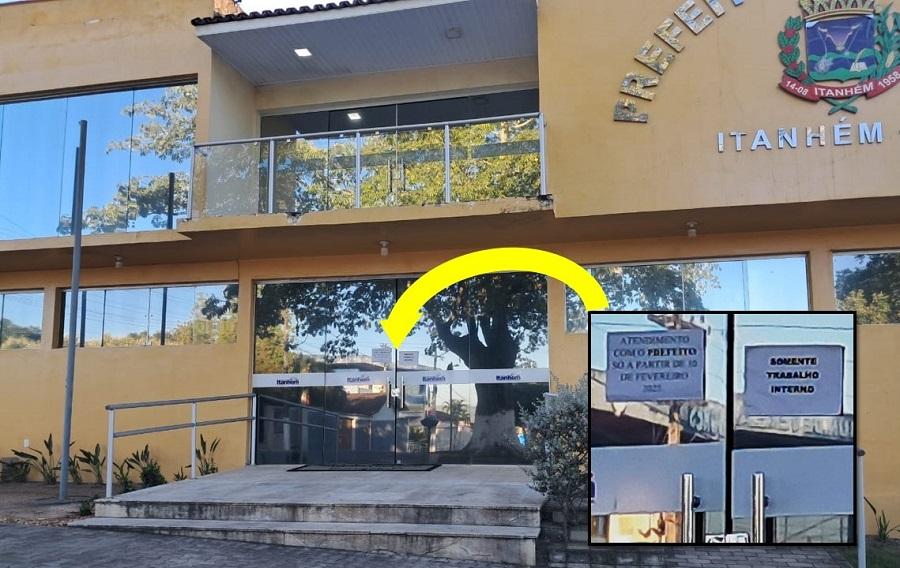 Prefeitura de Itanhém de portas fechadas é necessidade ou estratégia de Bentivi?
