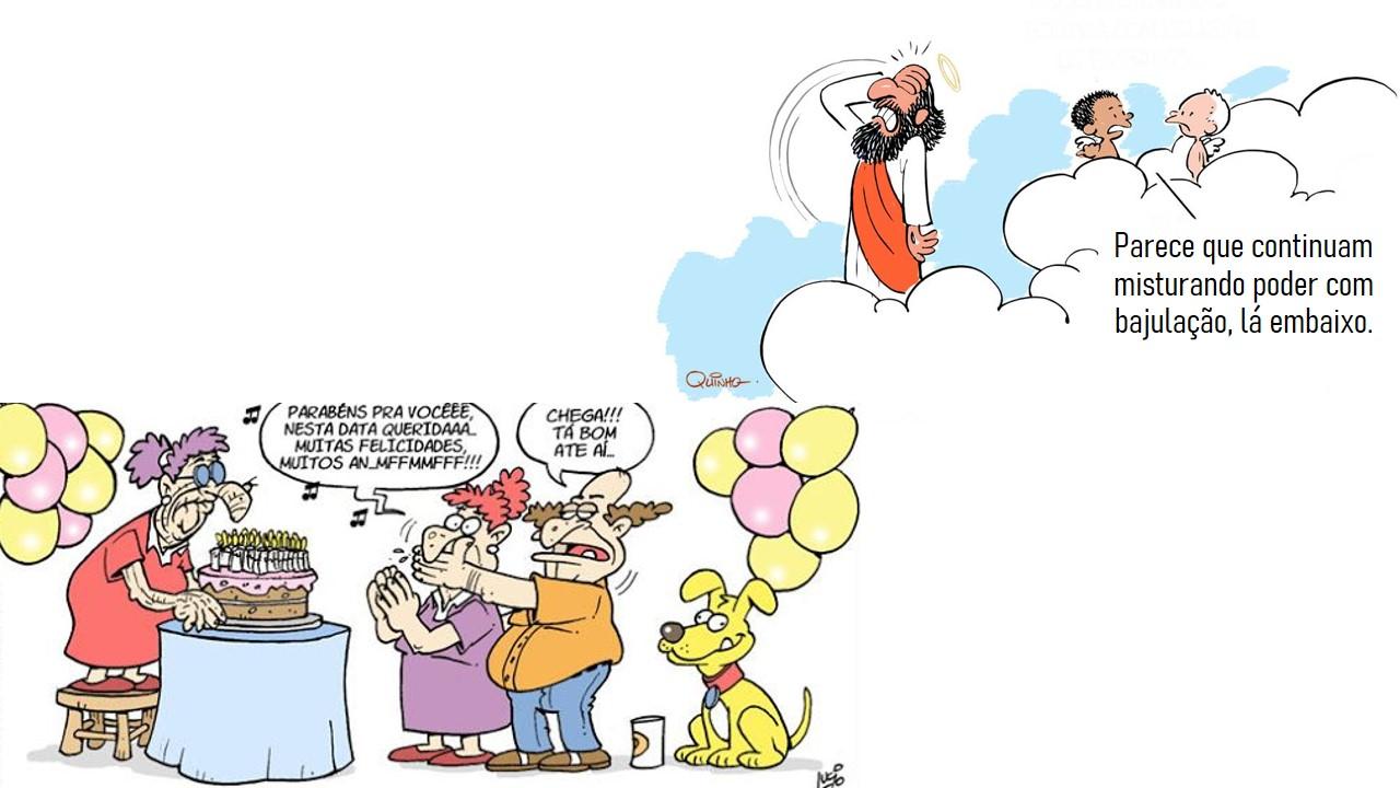 Festa e bajulação no aniversário de Maria Vaidosa