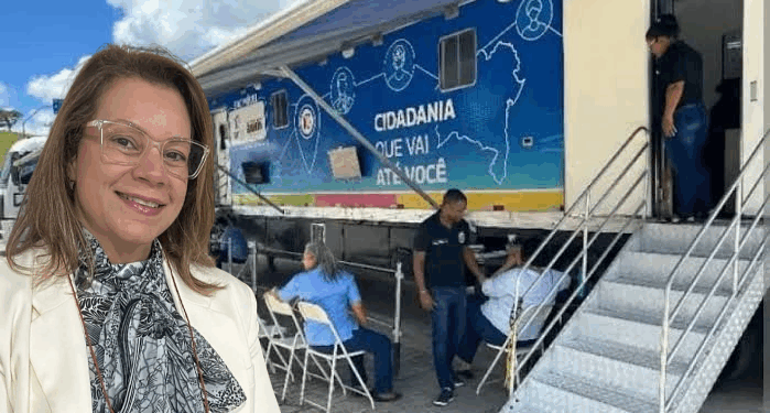 Mulher do prefeito Bentivi fala sobre SAC Móvel, mas não explica falta de cestas básicas denunciada por vereador
