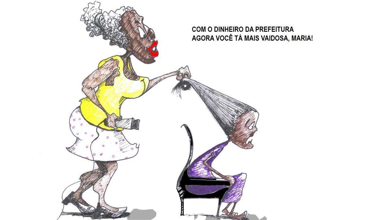 Com dinheiro da prefeitura Maria agora tá mais vaidosa