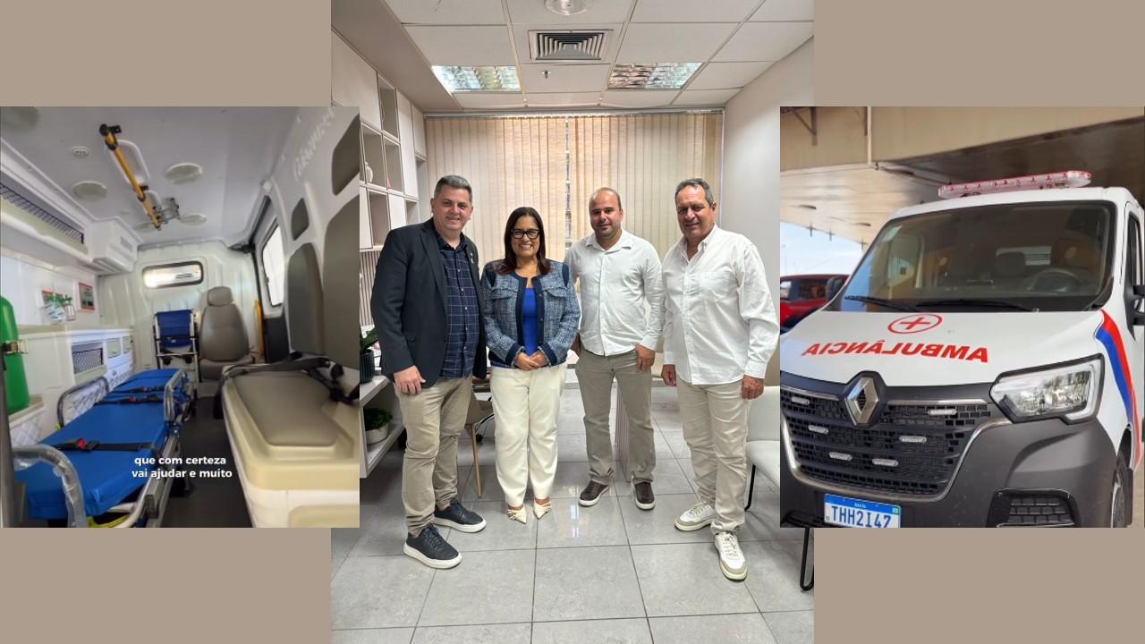 Vereadores garantem ambulância para Itanhém com apoio da deputada Kátia Oliveira