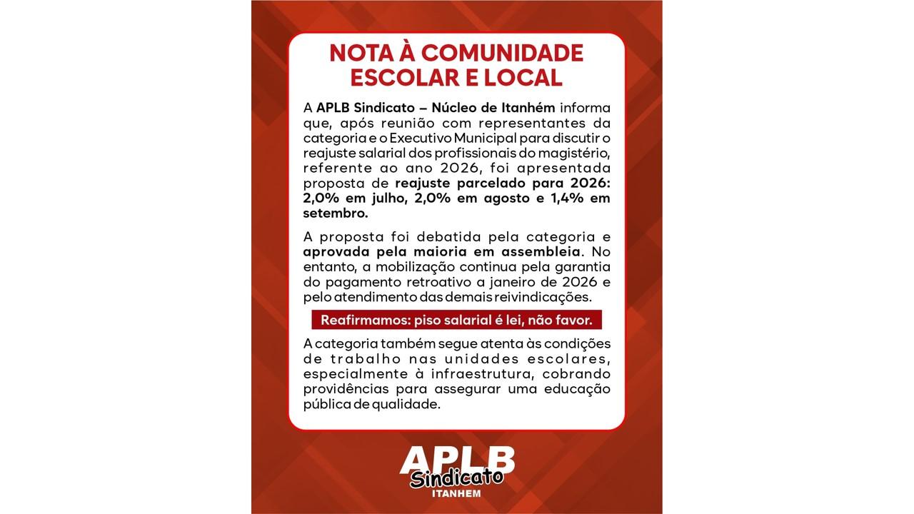 Após paralisação nas escolas, professores aprovam proposta de reajuste apresentada pelo prefeito Bentivi