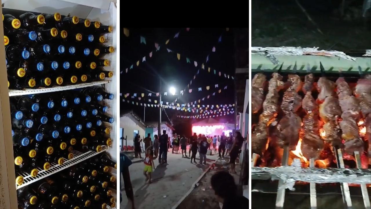Com cerveja, churrasco e música ao vivo, prefeito Bentivi, politicamente desacreditado, ainda assim não consegue público em inauguração no Monte Santo