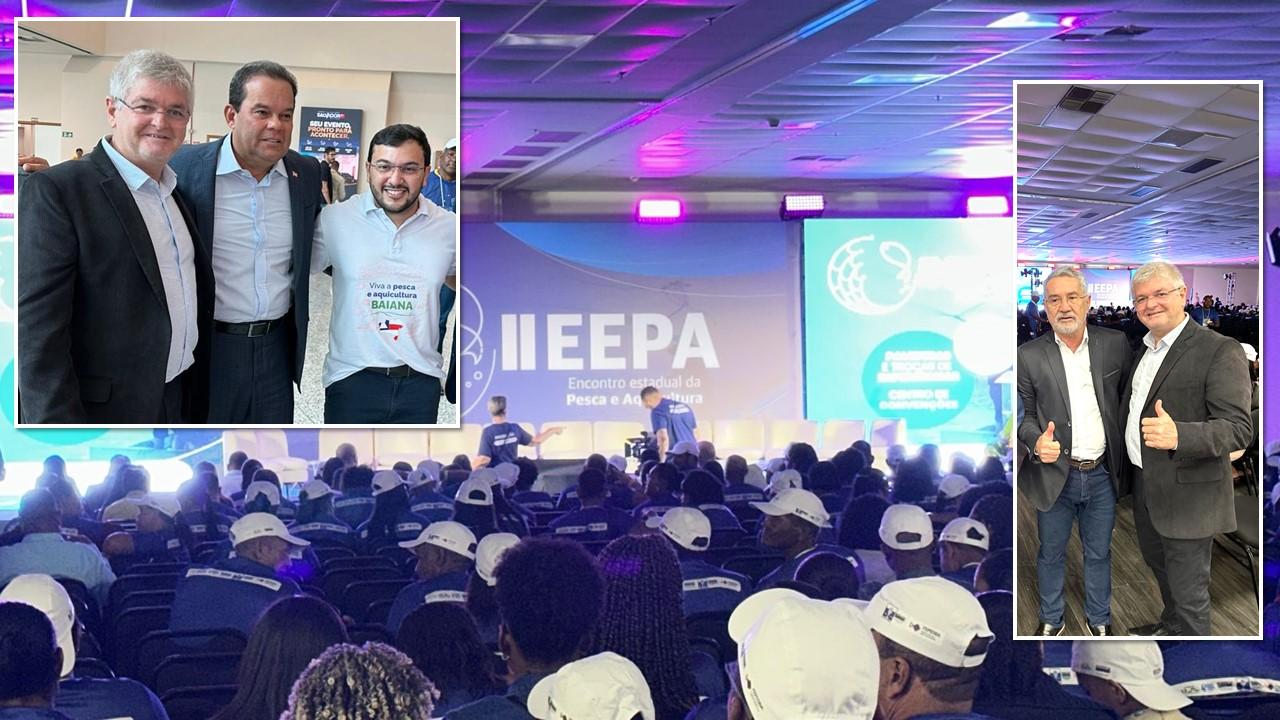 Ex-prefeito Mildson Medeiros participa de encontro estadual da pesca em Salvador e terá reunião com Rui Costa