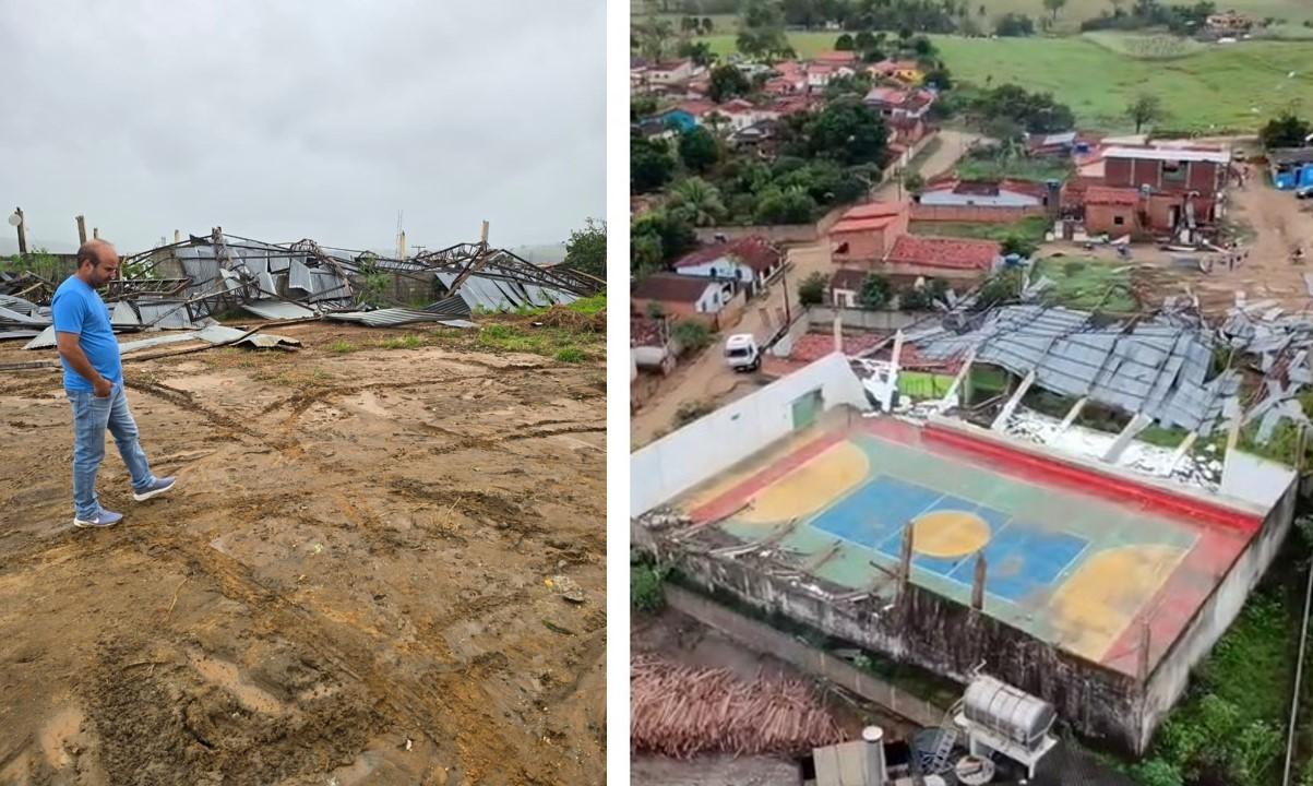 Presidente da Câmara visita Batinga após temporal e presta apoio à comunidade atingida por ventania