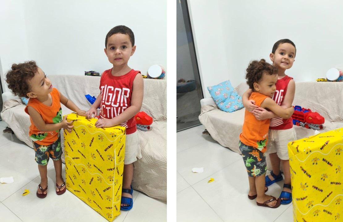 Muito além do brinquedo que Guilherme filho deu a Eben