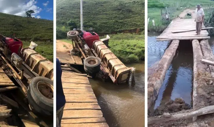 Após deixar prefeitura em 2016 com pontes deterioradas, problema se repete e estruturas voltam a cair em Itanhém na gestão de Bentivi