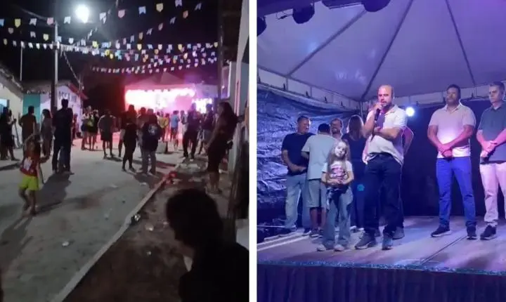 Bentivi tenta aparecer em inauguração, mas sem Paulinho Correia rua não teria sido pavimentada