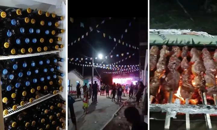 Com cerveja, churrasco e música ao vivo, prefeito Bentivi, politicamente desacreditado, ainda assim não consegue público em inauguração no Monte Santo
