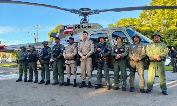 Helicóptero da PMBA chega ao extremo sul para reforçar combate ao crime organizado