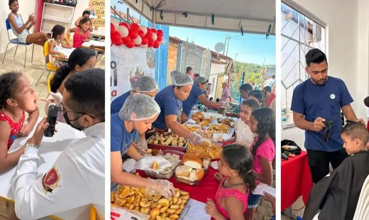 Igreja Metodista Wesleyana realiza 7ª Ação Social e beneficia moradores do bairro Monte Santo