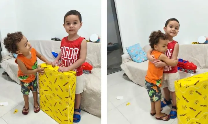 Muito além do brinquedo que Guilherme filho deu a Eben