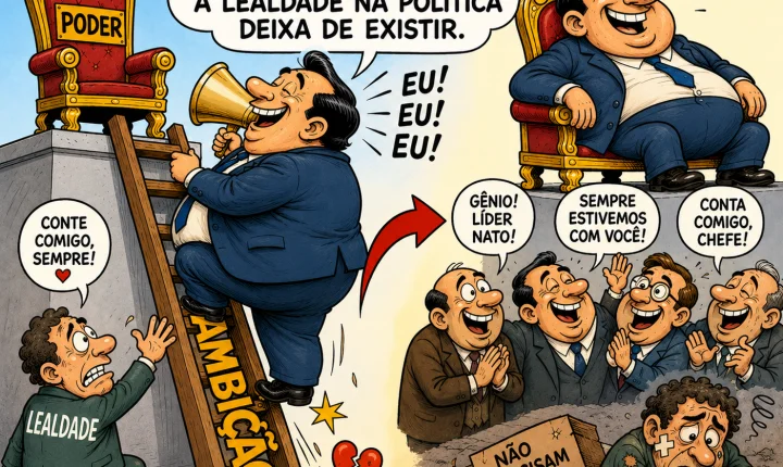 Quando a ambição fala mais alto, a lealdade na política deixa de existir