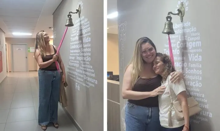 Thathira tocou o sino avisando que está vencendo e sua mãe chorou